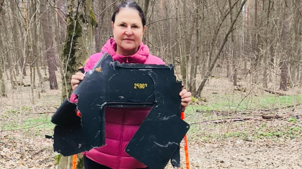 EU ambassador to Ukraine finds Shahed drone debris during walk in Kyiv forest