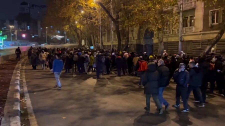 Georgian government reports detaining 48 protesters overnight