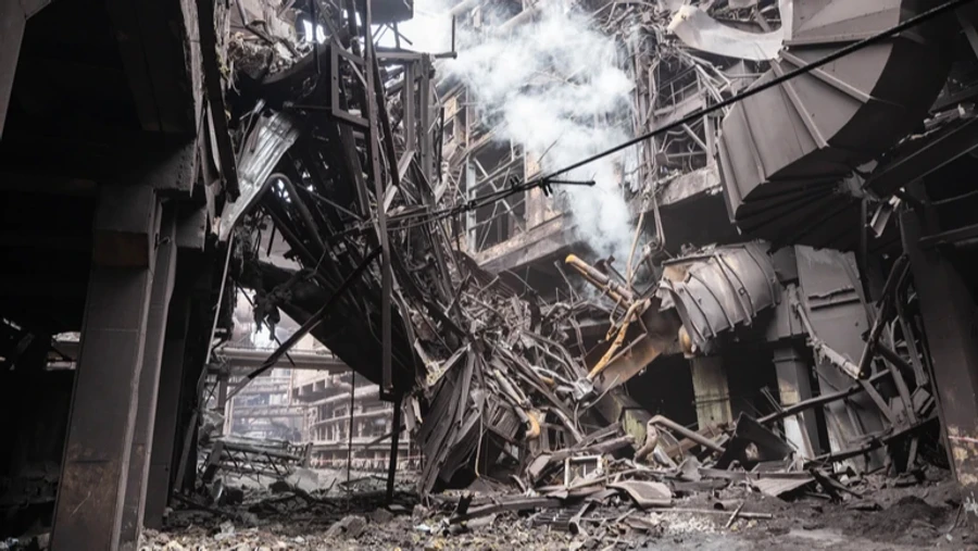 Ukraine's steel production fell by 80% in September