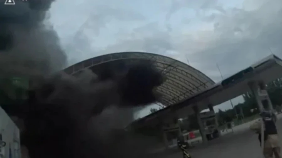 Russian drones attack Kostiantynivka in Donetsk Oblast: petrol station destroyed