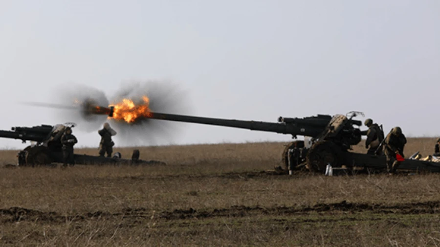 Полтысячи российских военных провели учения в оккупированном Крыму