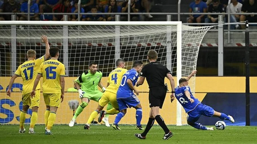 Ukraine's national football team loses to Italy in Euro-2024 qualifiers