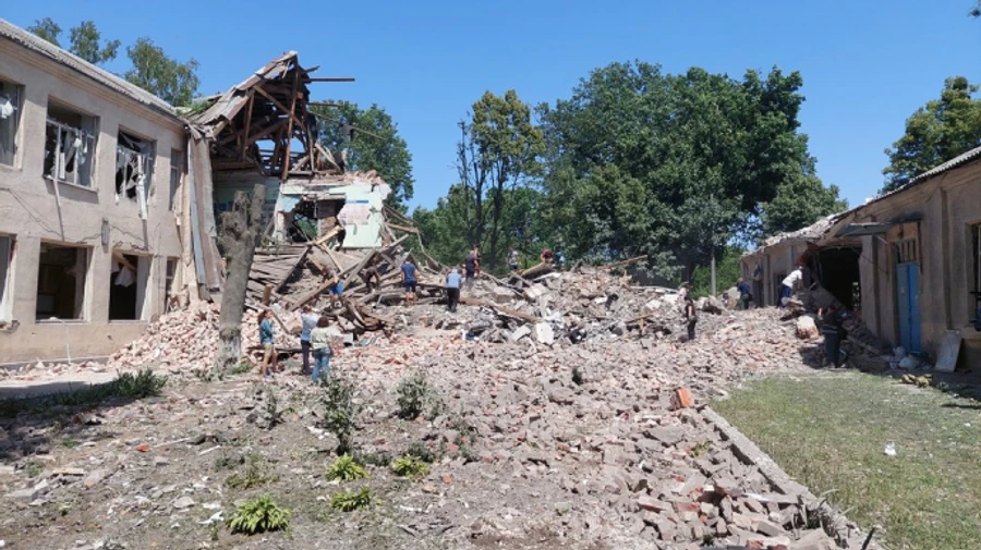 Invaders destroyed a vocational college near Kharkiv with two missiles