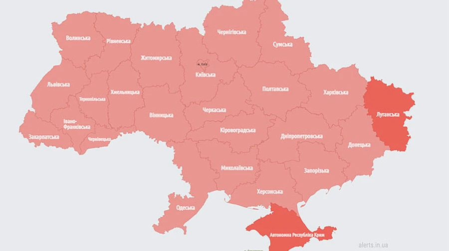 По всей Украине звучала воздушная тревога, в Беларуси взлетал МиГ