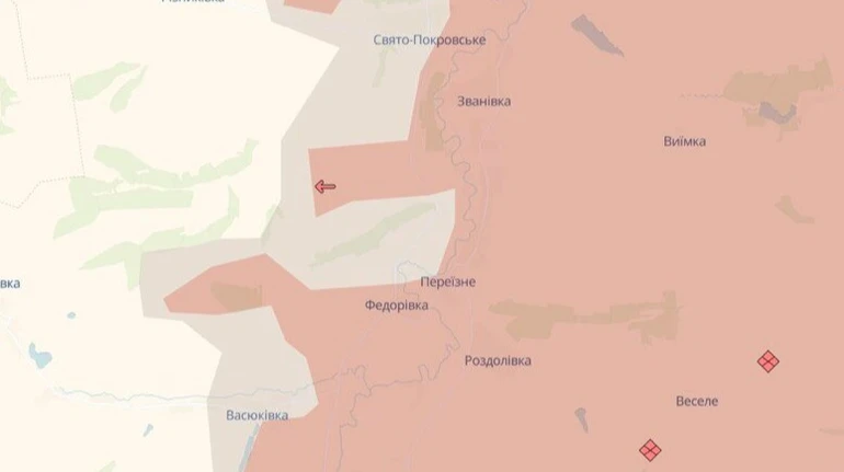 DeepState: Российские войска продвинулись возле двух населенных пунктов в Донецкой области