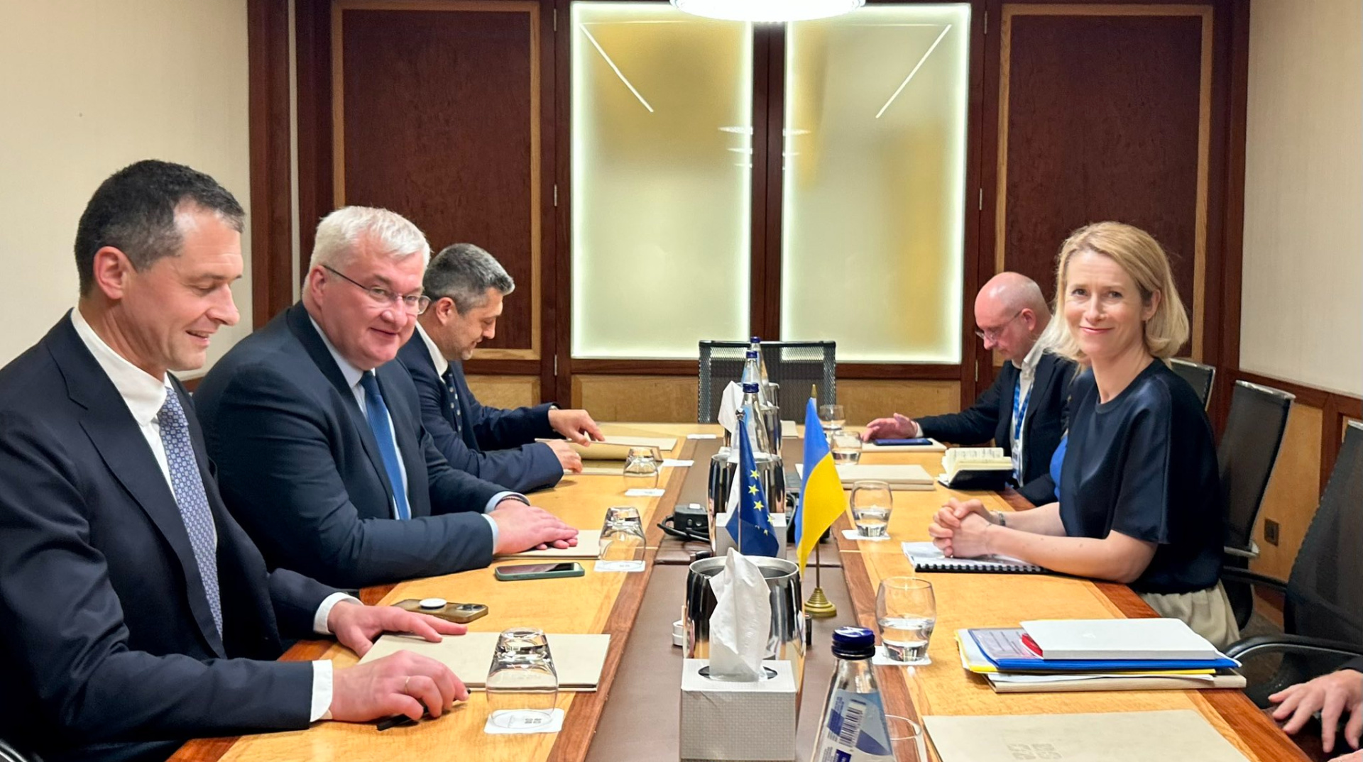 Ukrainian Foreign Minister Andriy Sybiha called for decisive European action to advance peace in Ukraine during a meeting in Limassol, Cy...
