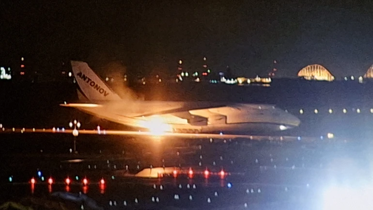 Ukrainian Ruslan cargo aircraft catches fire at Japanese airport