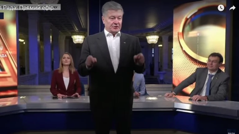Порошенко увірвався в ефір оновленого каналу Рада і влаштував розборки