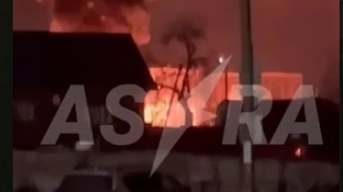 Oil depot on fire in Russia's Smolensk Oblast after drone attack ...