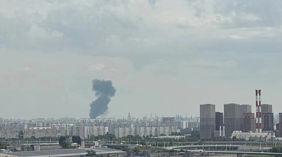 Fire reported near Moscow oil refinery after drone attack on city