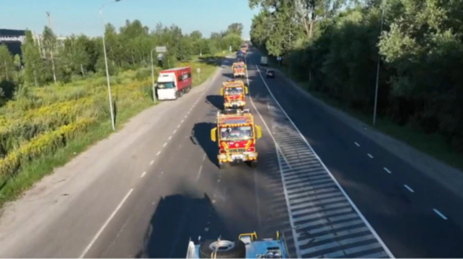 Ukrainian firefighters return from France, where they helped fight forest fires