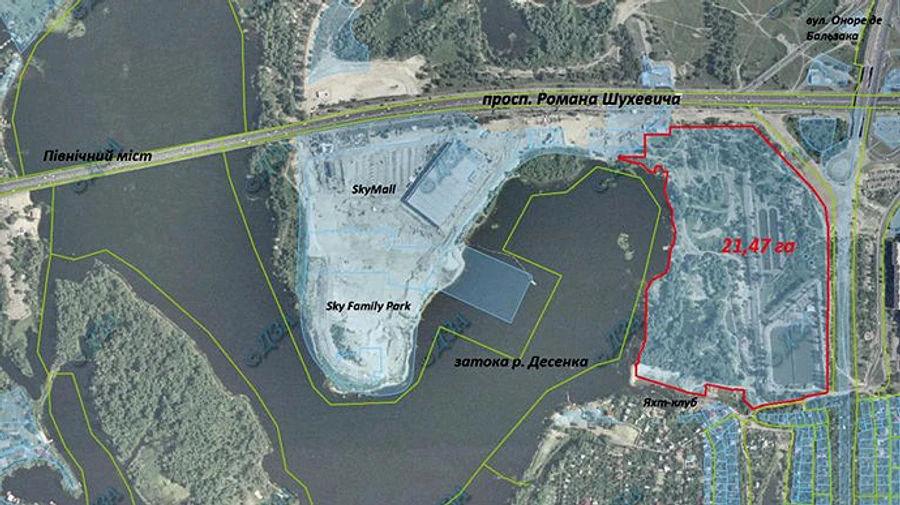 Власник Фуршету отримав 21 га біля Десенки у Києві: під готель і ТРЦ 
