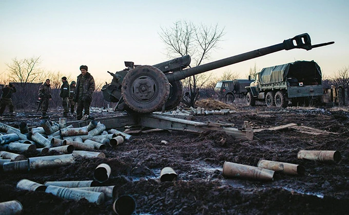 Боевики впервые за длительный период применили артиллерию - штаб