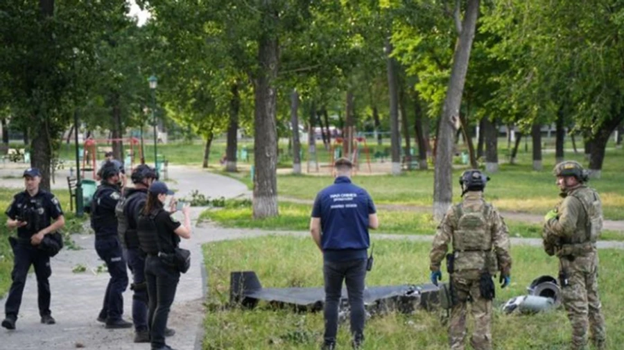Нічна атака на Харків: у парку впав Шахед, який не розірвався, його знешкодили