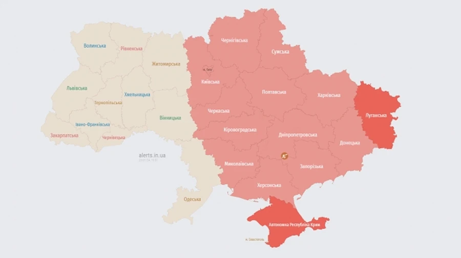 Air-raid warning issued in 6 Ukrainian oblasts as Russia launches missiles