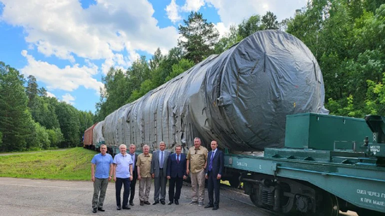 Director of Roskosmos Rogozin posts picture of Sarmat nuclear missile, again says it will be serially produced