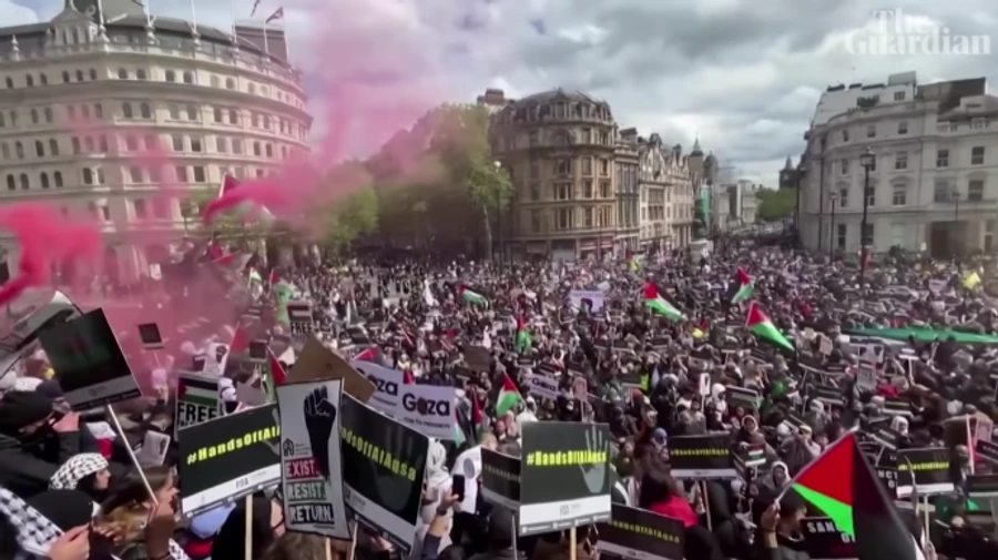 У Британії пройшли багатотисячні акції на підтримку Палестини