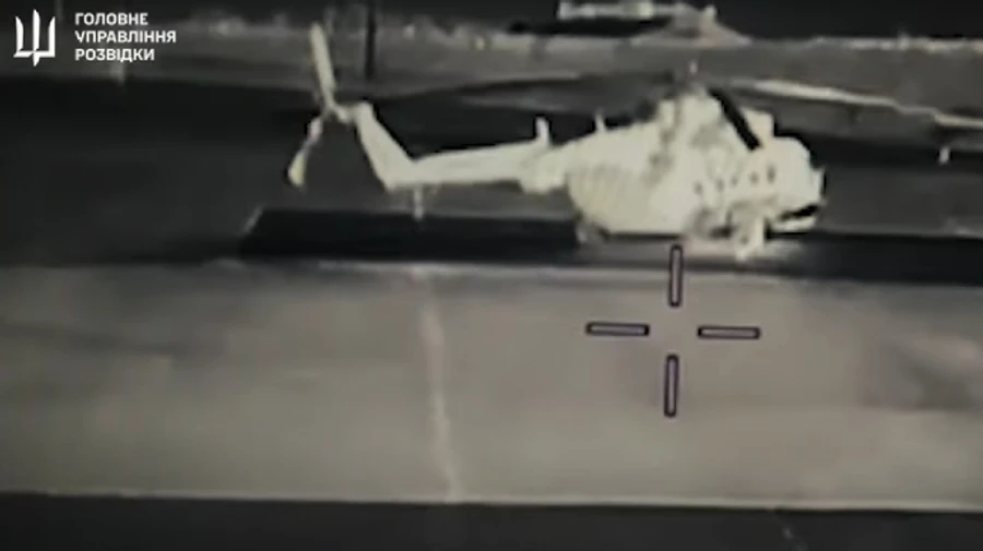 Ukraine's intelligence hit two Russian Mi-8 helicopters and tugboat in occupied Crimea – video