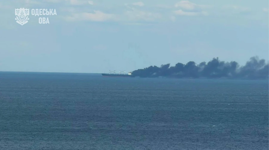 Russian forces hit Liberian-flagged vessel in Black Sea for third time