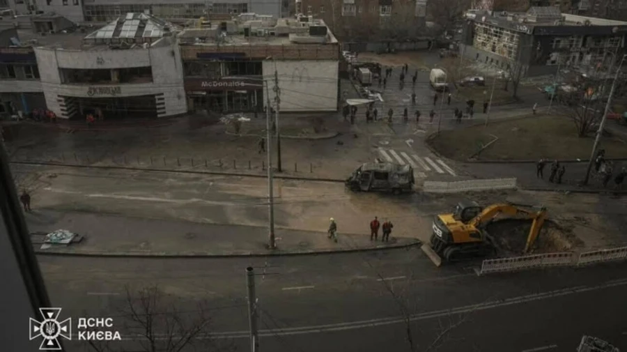 Ukraine's oldest McDonald's damaged in Russian missile attack