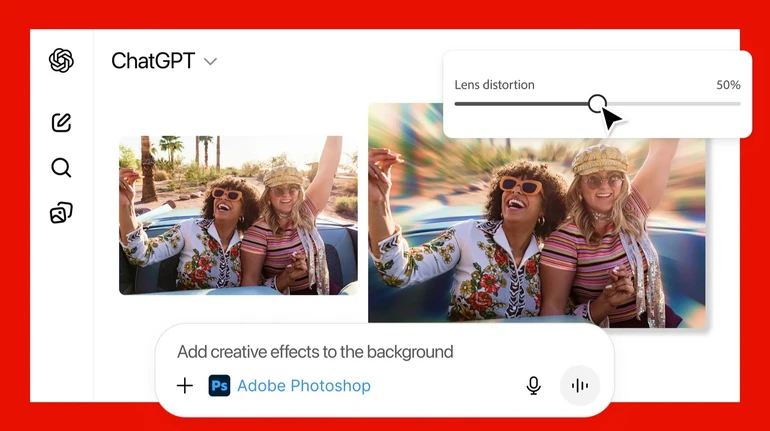 Photoshop и другие приложения Adobe теперь доступны в ChatGPT