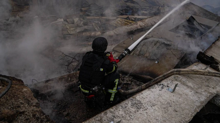 Six Russian drones hit Sumy Oblast, injuring civilian and causing critical damage to business – video