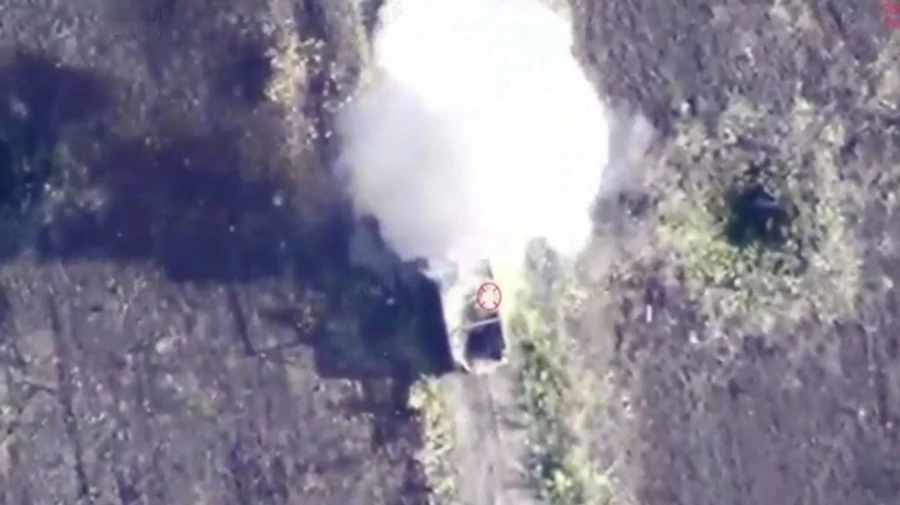 На Покровском направлении пограничники уничтожили танк, БТР и грузовик с оккупантами