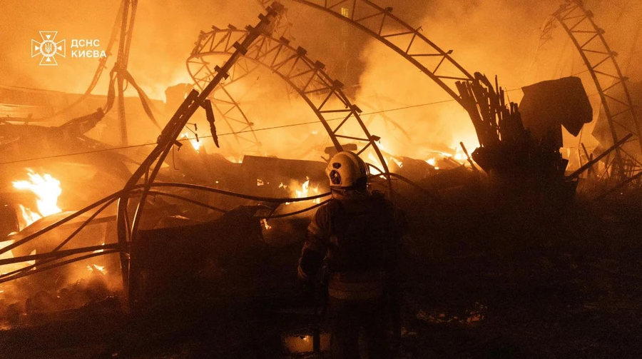 В Киеве из-за ночной российской атаки пострадали 9 человек