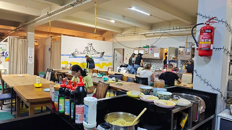 Inside Hope Shelter, the only short-stay refuge still open on the Polish border