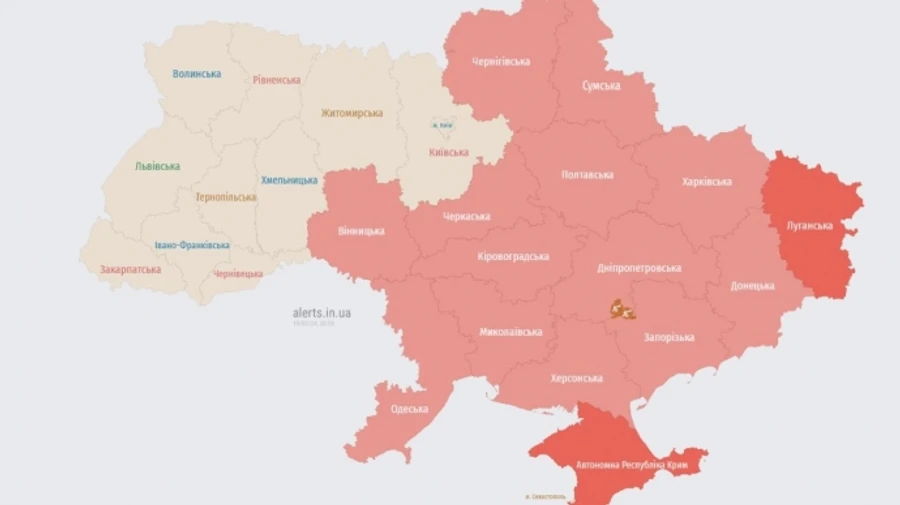 На більшій частині України лунала повітряна тривога