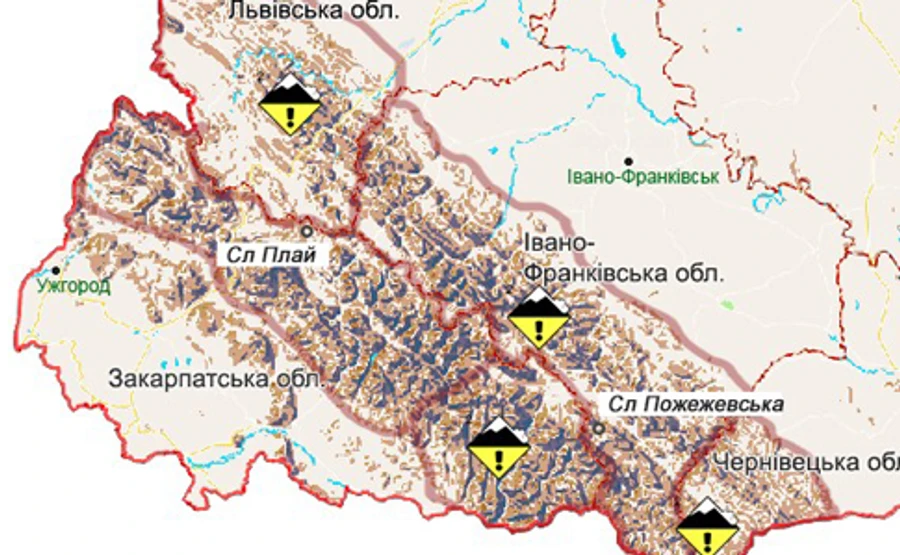 У Карпатах почався сніголавинний сезон 