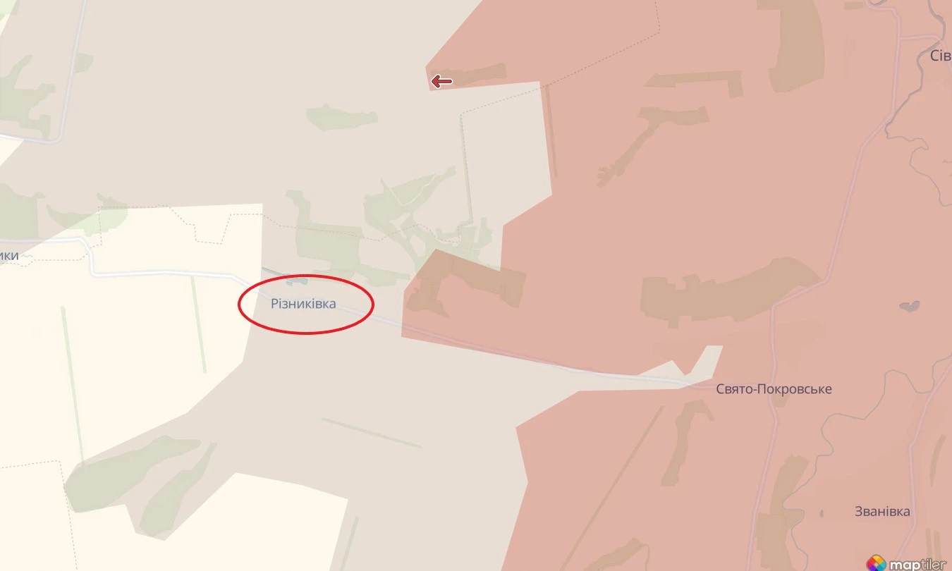 Різниківка на мапі DeepState