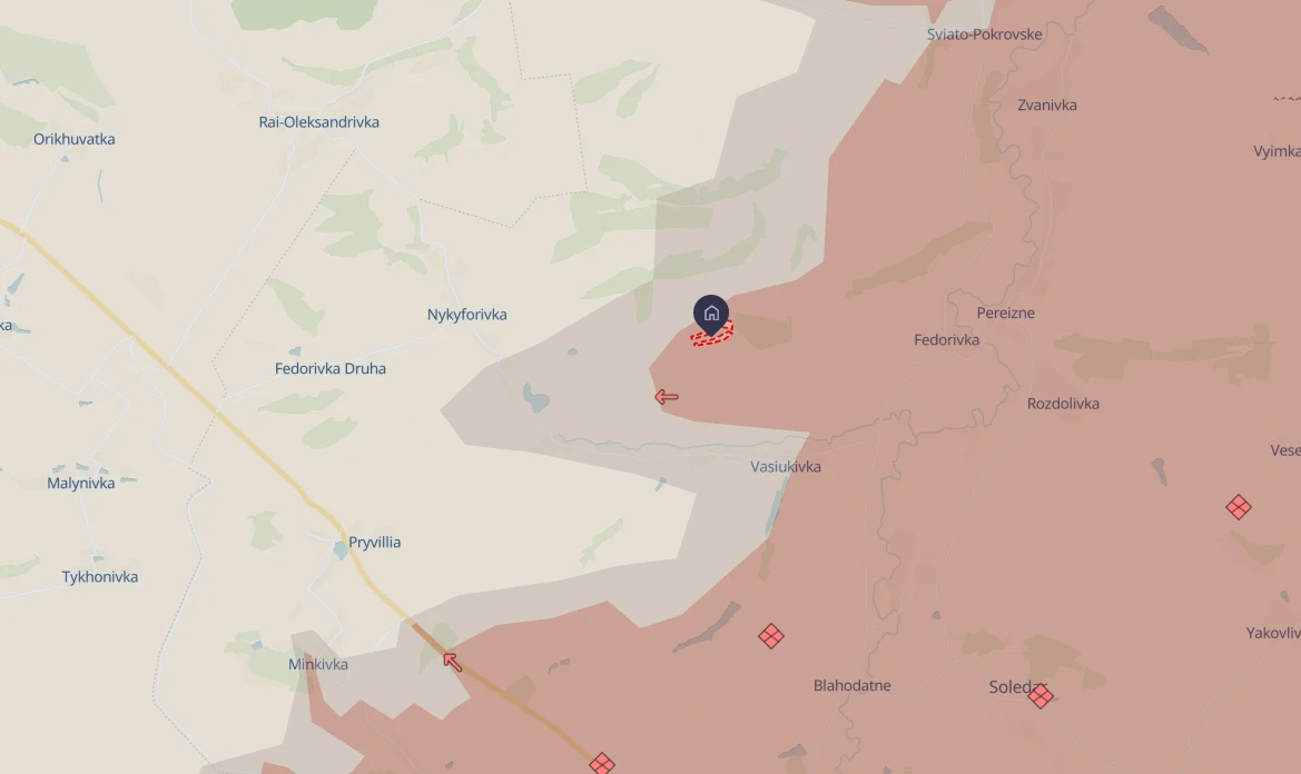 Pazeno. Map: DeepState