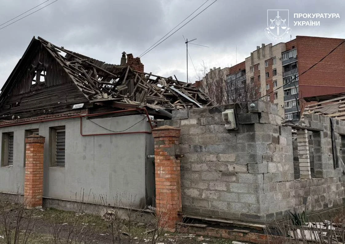 наслідки атаки на Слов'янськ 10 січня, фото прокуратури