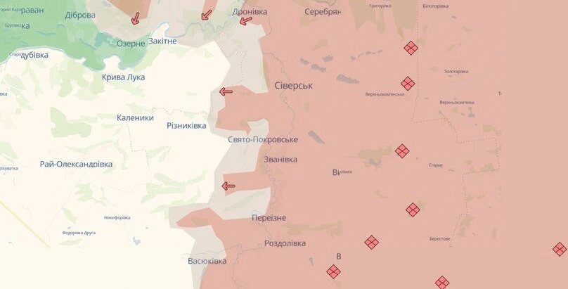 Праздник-Покровское на карте DeepState