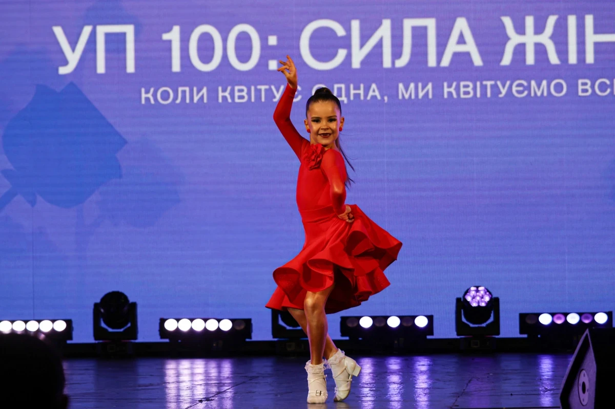 Seven-year-old Zlata Veres lit up the stage with her dance