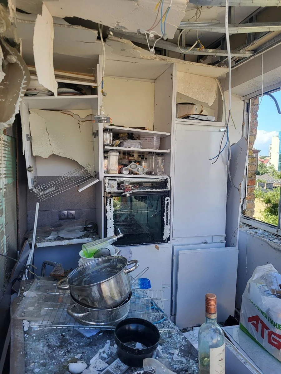 The aftermath of the Russian attack