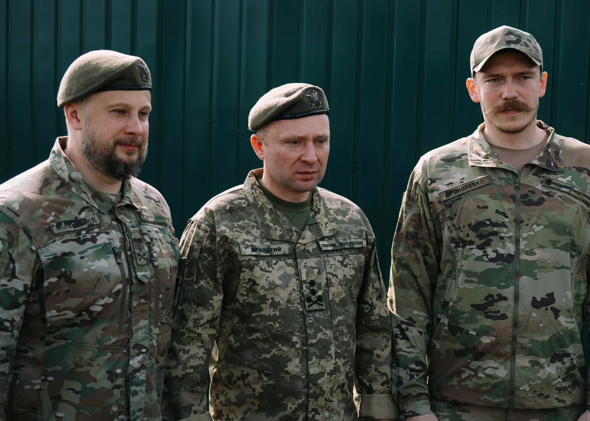 Билецкий и Прокопенко с главнокомандующим ВСУ Михаилом Драпатым