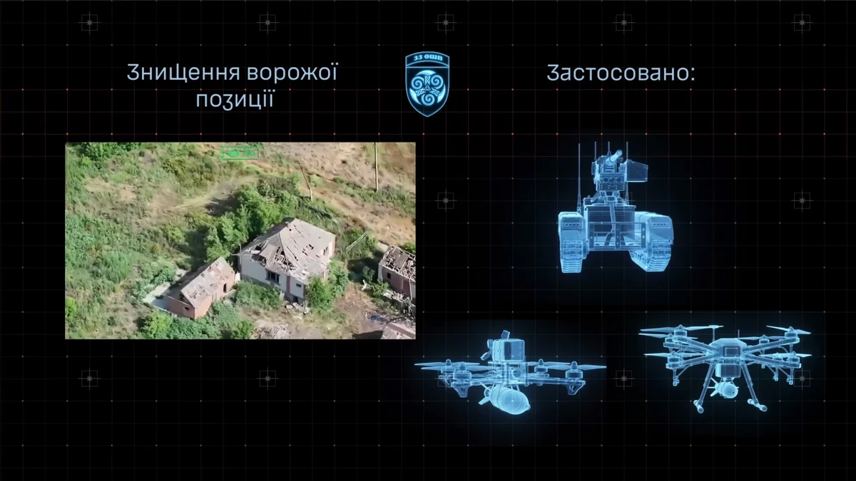 Equipment used in the robotic assault