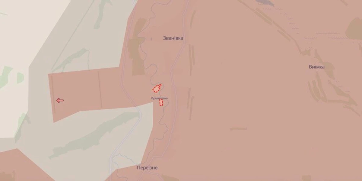 Кузьминівка на мапі DeepState