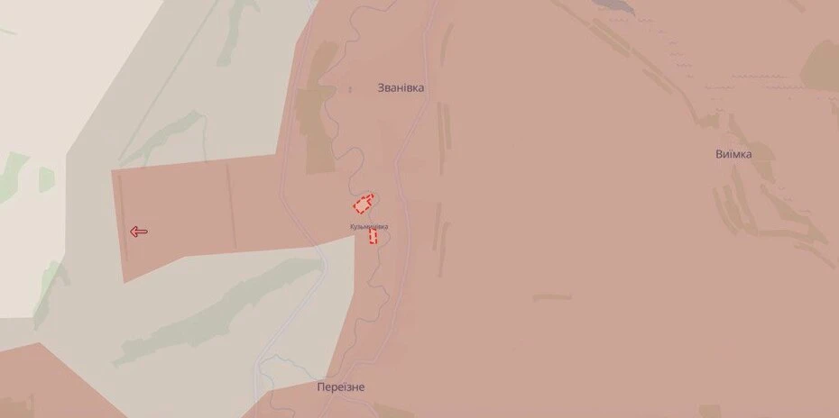 Кузьминівка на мапі DeepState