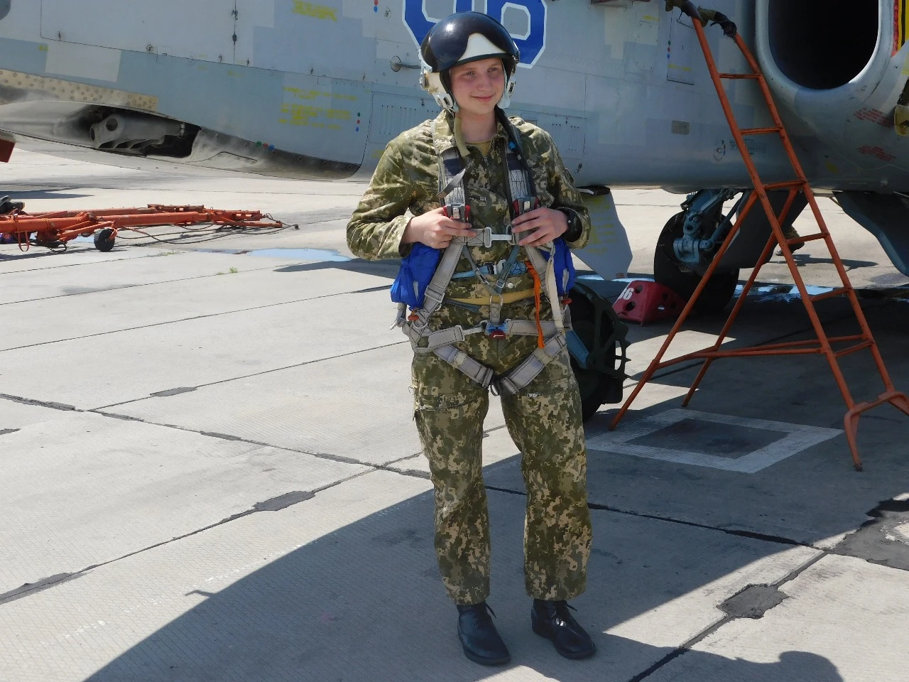 Сергій Пархоменко в екіпіруванні