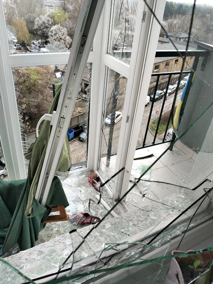 The aftermath of the attack.