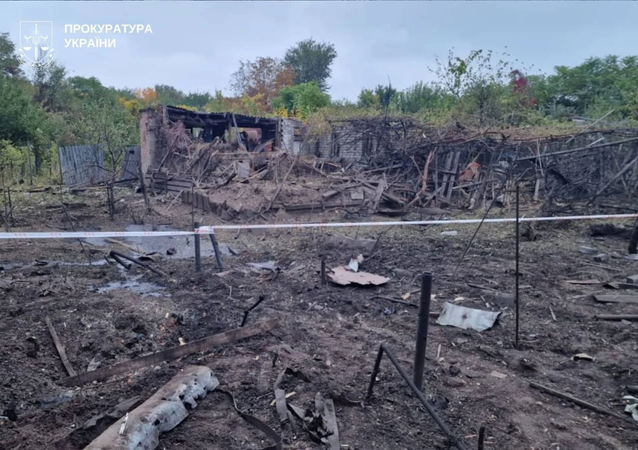 Aftermath of the Russian attack on Zaporizhzhia. Photo: Zaporizhzhia Oblast Prosecutor’s Office