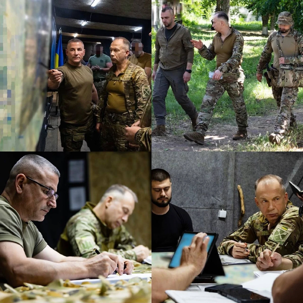 Ніколюк на 1 і 3-ому фото поруч з Сирським