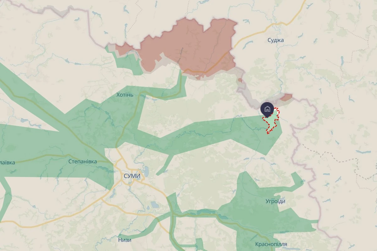 Миропілля. Фото: мапа DeepState