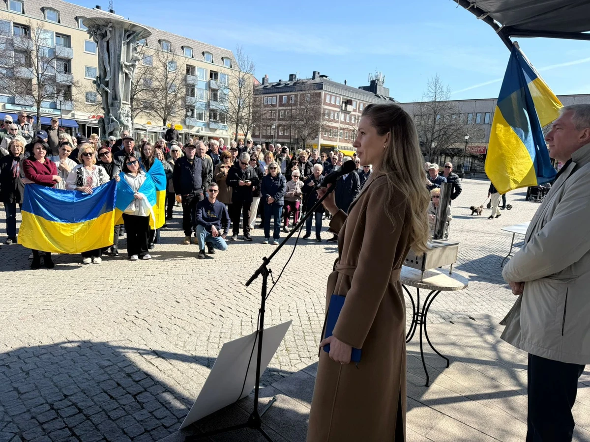 Выступление Залищук в городе Энчепинг, Швеция