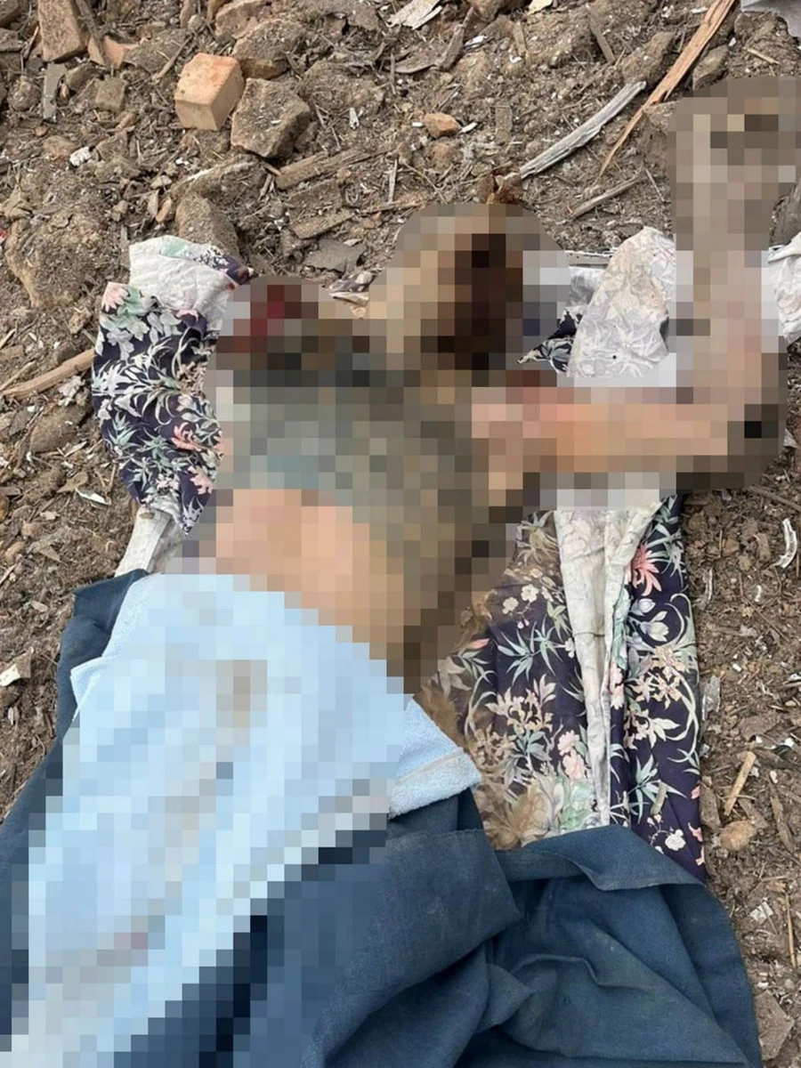 Aftermath of a Russian attack.