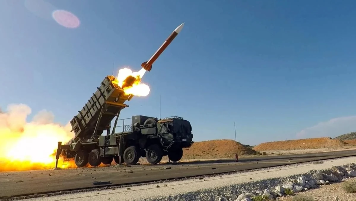 A launcher for an MIM-104 Patriot air defence missile system