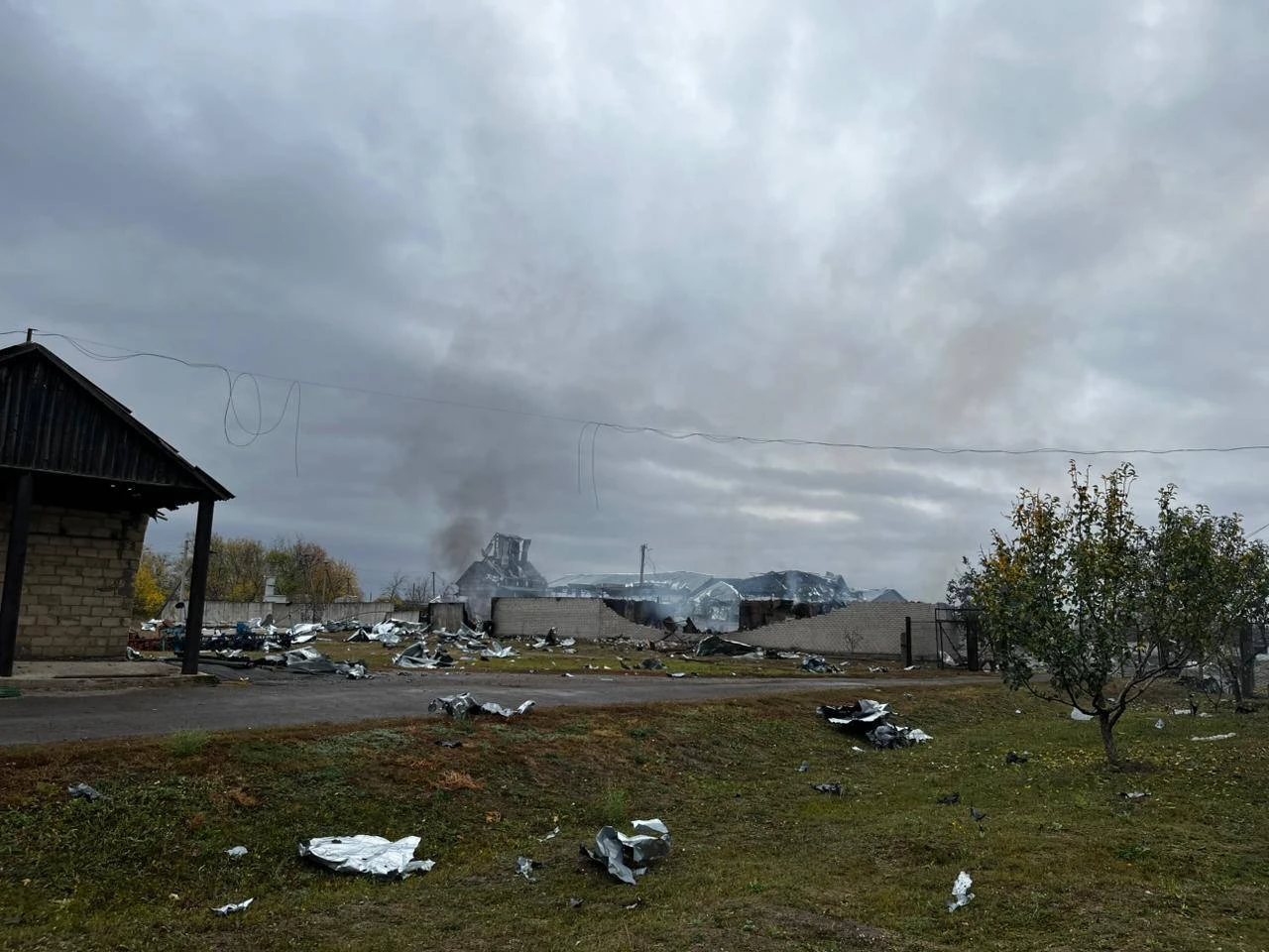 The aftermath of the attack.